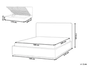 Ottoman Bed BRENON Boucle Off-White 180 x 200 cm (EU Super King)_1055957