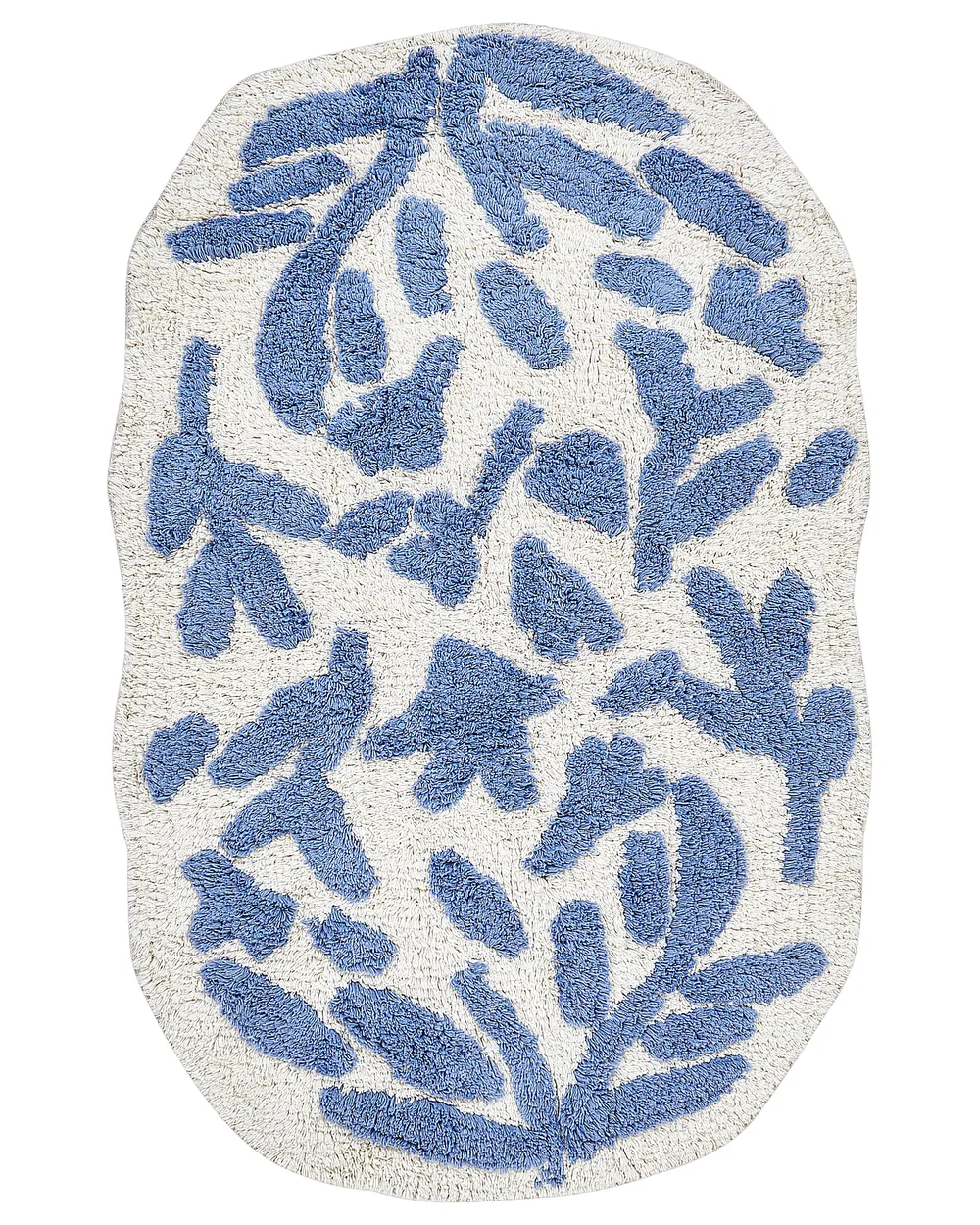 Bath Mat DERIK Blue 60 x 90 cm Cotton