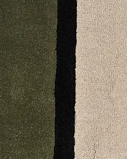 Vloerkleed SAKARO Donkergroen ø 160 cm Wol_1131813