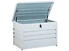 Aufbewahrungsbox CEBROSA 100 cm 62 cm Metall Hellgrau