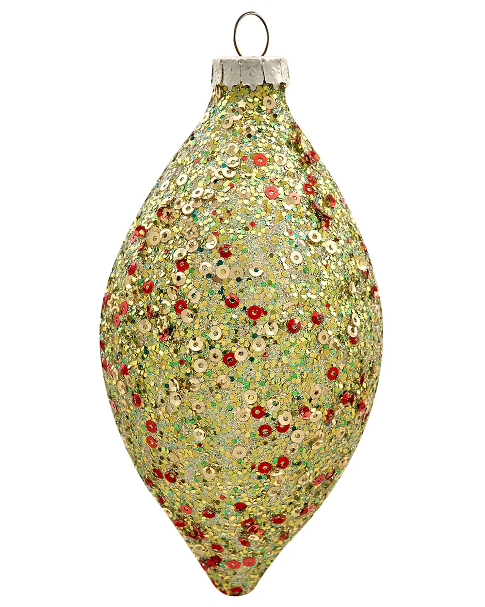Weihnachtskugel 70er Set TWINKLE Glas Rot / Grün_1027889