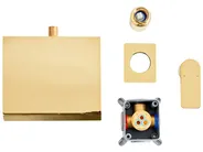 Wandmontierte Waschtischarmatur APONWAO Messing Gold_986798