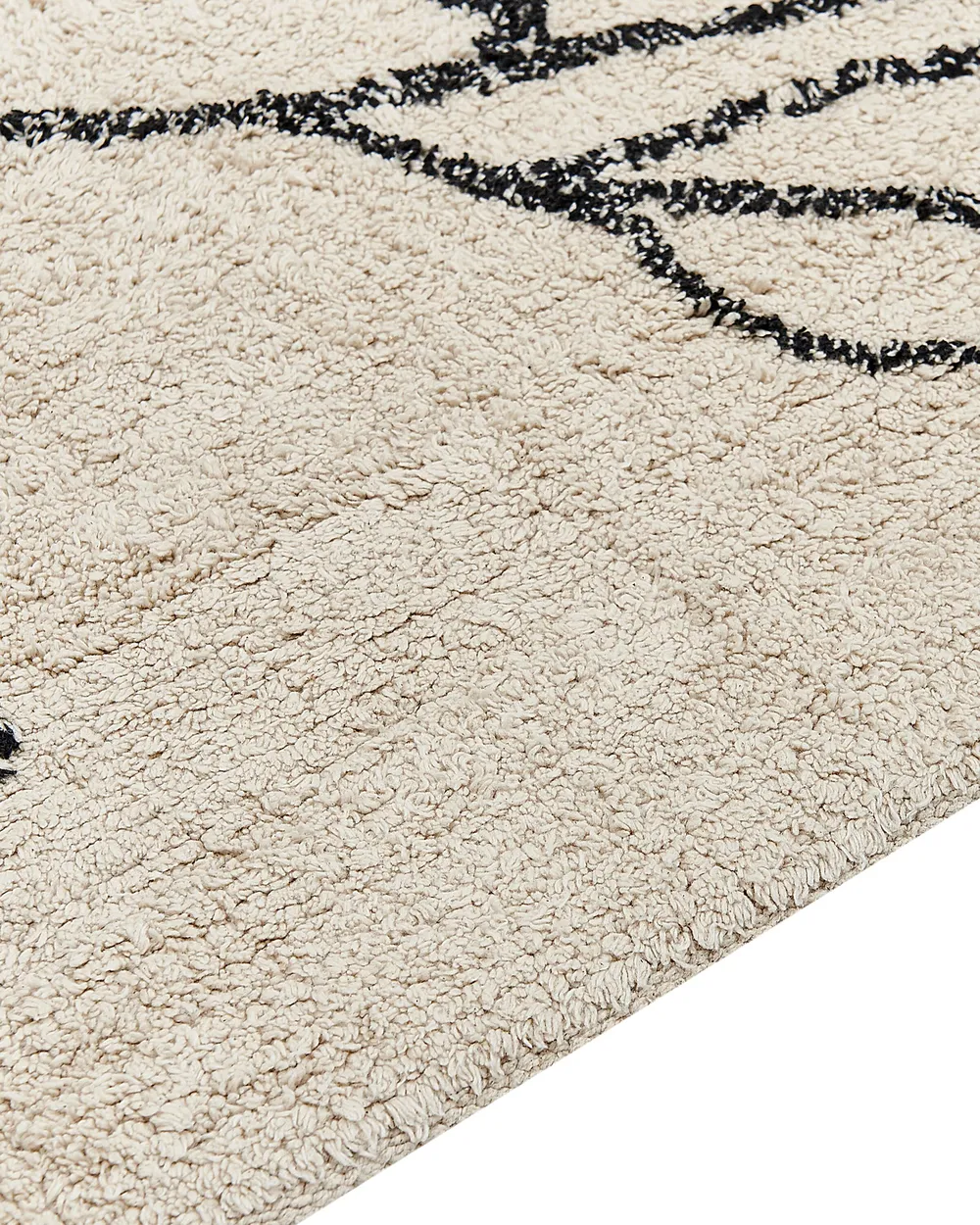 Teppich SAZLI Beige 80 x 150 cm Baumwolle_839779