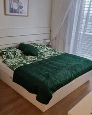 Bettwäsche-Set GREENWOOD 155 x 220 cm Baumwollsatin Grün_853759