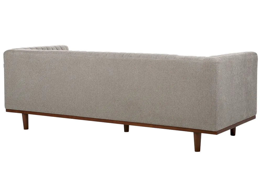 Sofa 3-Sitzer SKAULE Stoff Hellbraun_894085