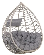 Hängesessel ARSITA Polyrattan Grau_765011