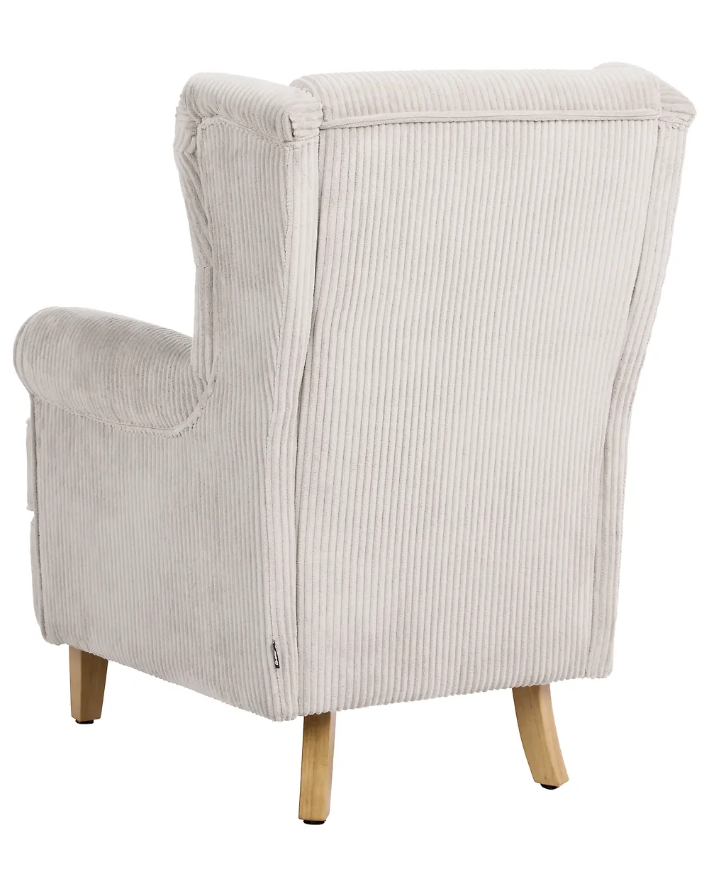 Wingback Chair ABSON Corduroy Beige_1186225