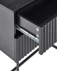 2 Drawer Bedside Table COVENTRY Black/ Gold_1033607