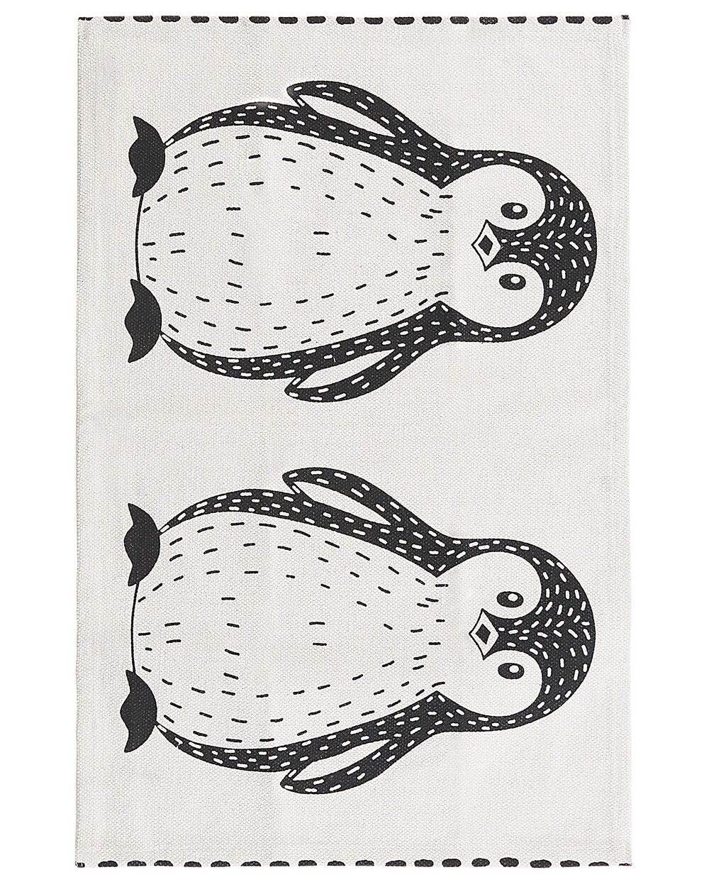 Kids Rug HAJDARABAD White 60 x 90 cm Cotton