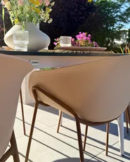 Gartentisch TOLENTINO 180 cm 90 cm Steinoptik Travertinoptik_1082882