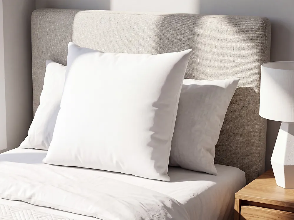 Bett mit Lattenrost Cord VALOGNES 180 x 200 cm Hellbeige_1182669