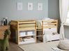 Halbhochbett Holz SUSVILLE 90 x 200 cm Hellbraun