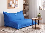 Sitzsack 600 L FUZZY 180 cm 230 cm Dunkelblau_765136