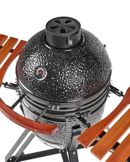 Holzkohlegrill KAMADO Keramik Schwarz_1007617