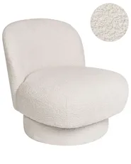 Drehsessel AYLO Bouclé Cremeweiß_927695