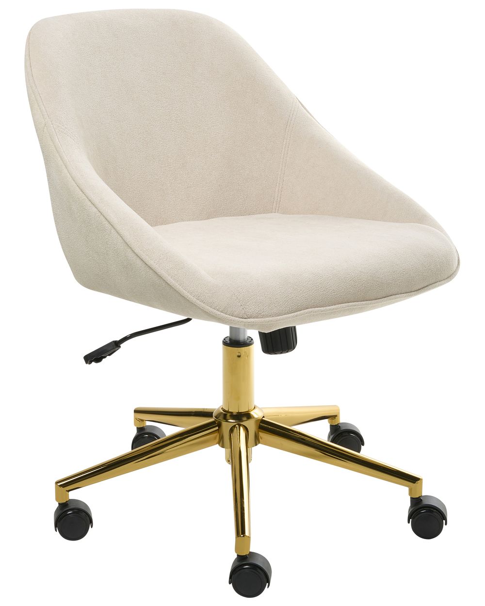 Bureaustoel BARDSDALE Fluweel Lichtbeige