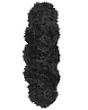 Kunstfellteppich MAMUNGARI Schwarz 60 x 180 cm