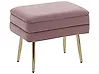 Polsterbank mit Stauraum ODESSA Samtstoff Rosa