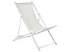 Klappbarer Liegestuhl LOCRI II Metall Hellbeige