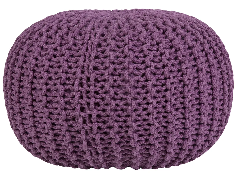 Pouf CONRAD Baumwolle Purpur