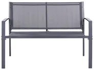 Lounge Set mit Tisch 4-Sitzer TAVOLETO Metall Dunkelgrau_1044888
