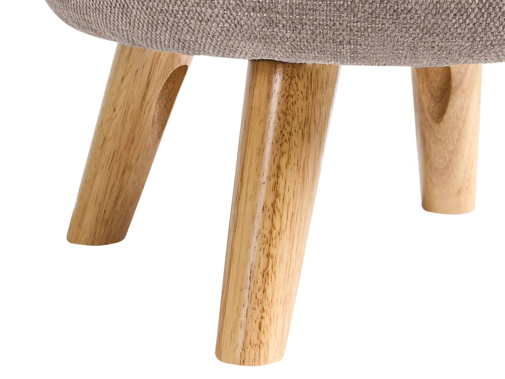 Pouf mit Stauraum HAWLEY Chenillegewebe Taupe_996465