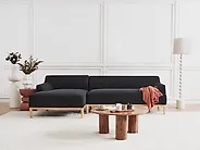 Ecksofa SOSJO Stoff Schwarz rechtsseitig_1187266