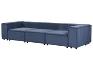 Modular Sofa 3 Seater ARDAL Corduroy Dark Blue_1008685