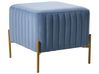 Repose-pied UTAH Velours Bleu