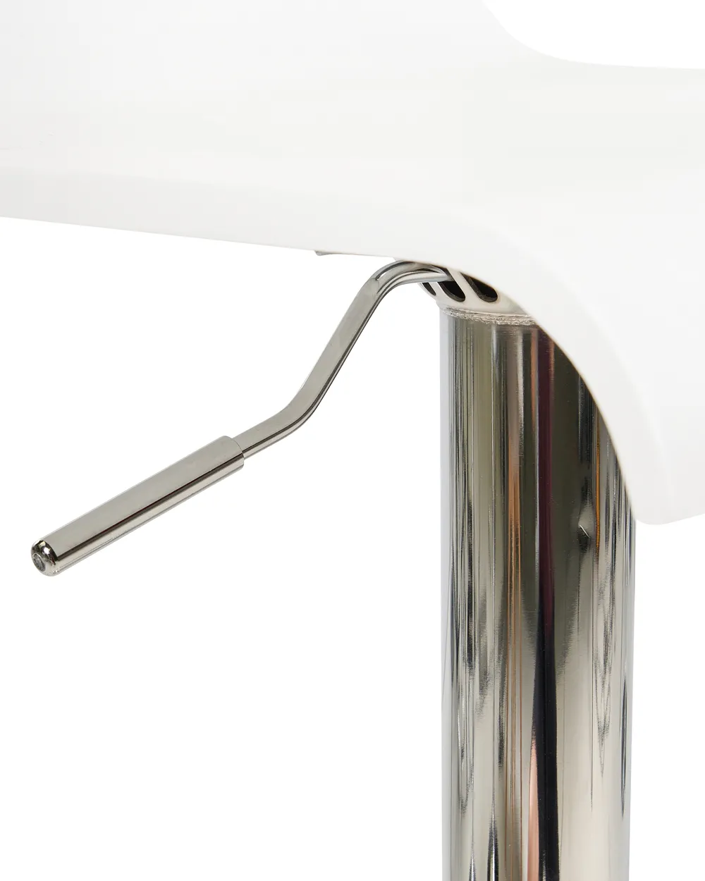 Set mit 2 Barstühlen VALENCIA drehbar Weiß_700784