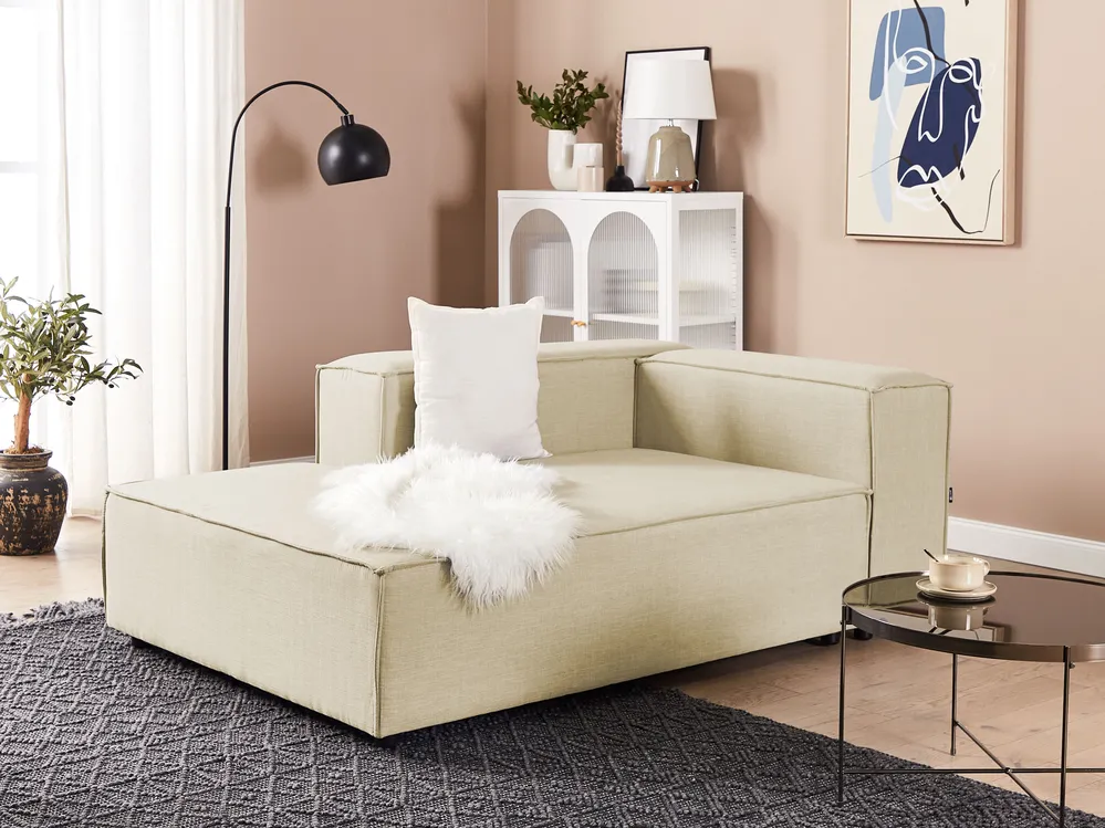 Chaiselongue APRICA Kunstleinen Beige