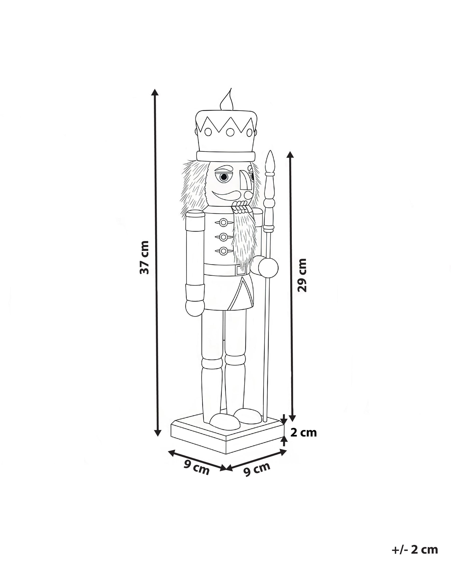 Figurine LJUNGAN 37 cm Nutcracker White_1027106