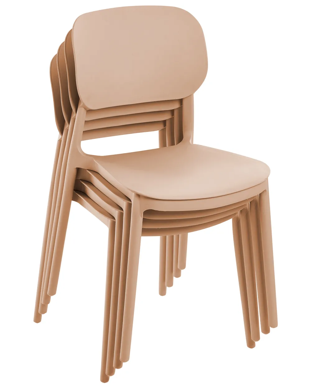 Set of 4 Garden Chairs TUPIZA Beige_1077440