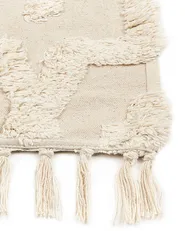 Rug ITANAGAR Beige 80 x 150 cm Cotton_839223