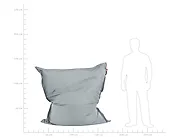 Bean Bag Cover FUZZY 140 cm 180 cm Light Grey_1168934