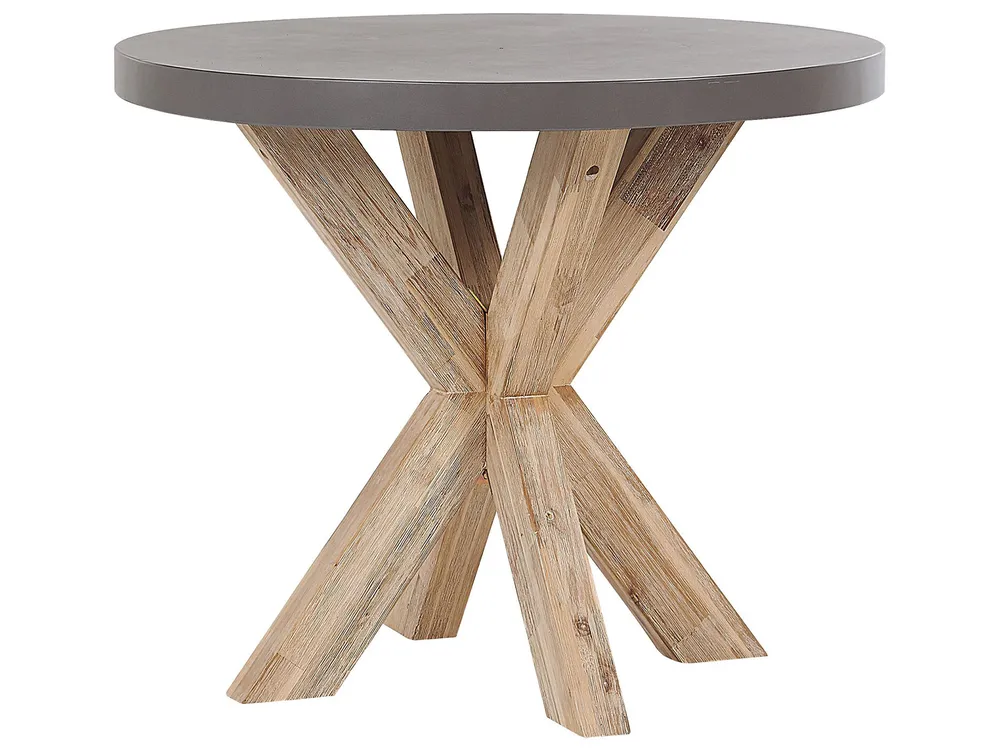 Garden Dining Table OLBIA 90 cm 90 cm Concrete Grey