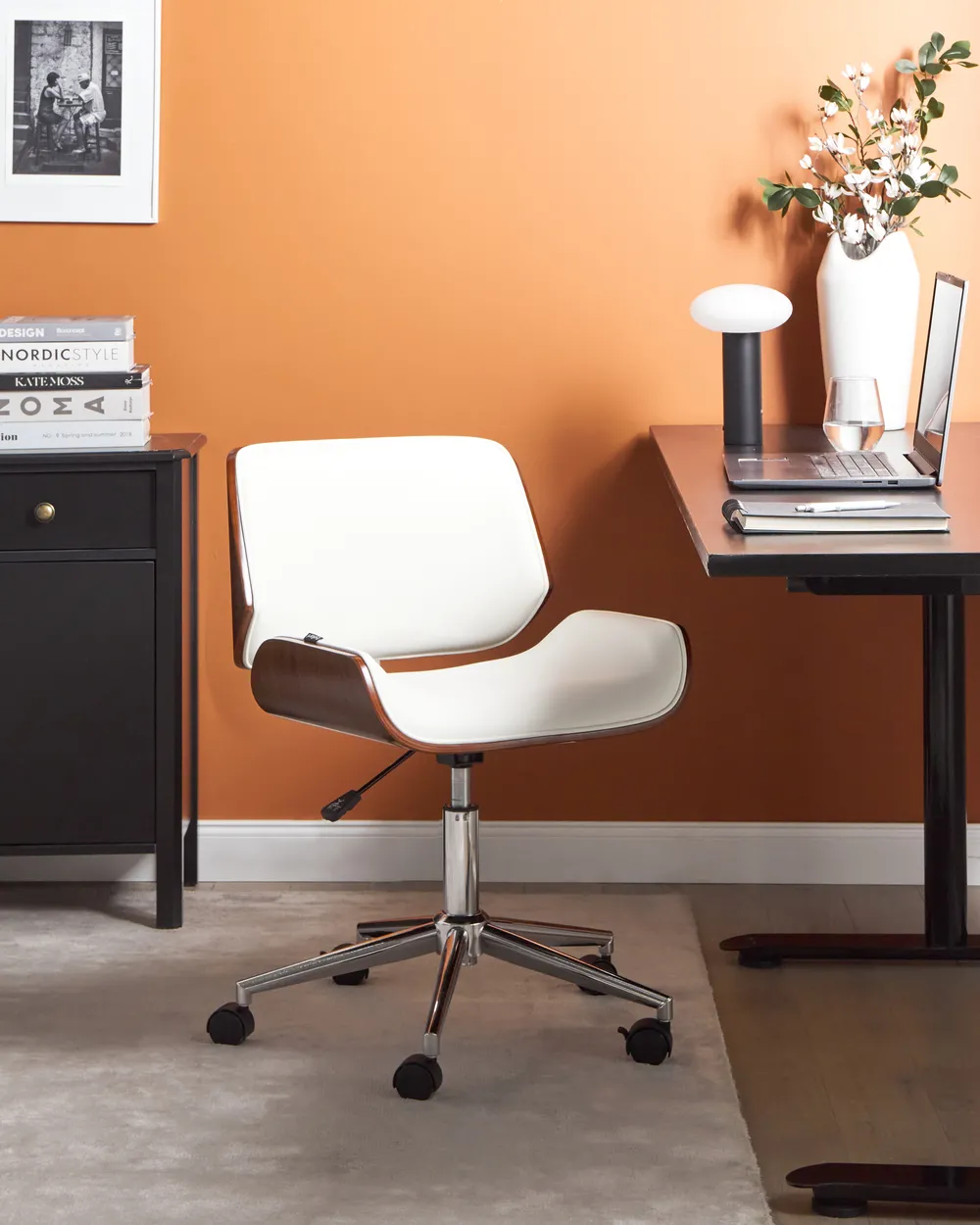 Desk Chair TOTOWA Faux Leather White