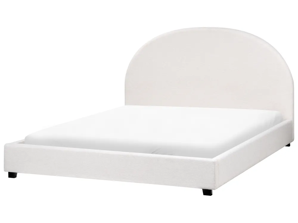 Wasserbett Stoff VAUCLUSE 160 x 200 cm Cremeweiß