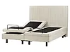 Bett verstellbar Stoff DUKE II 160 x 200 cm Beige