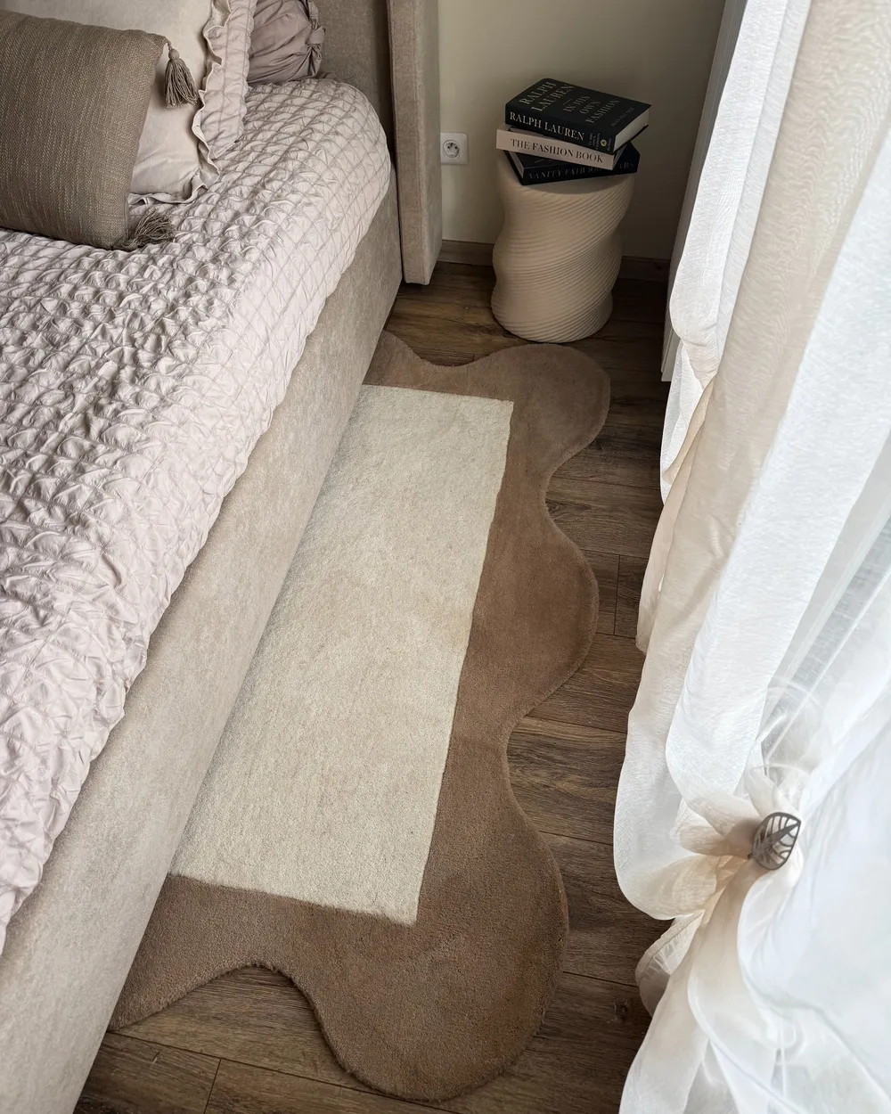 Teppich SANGHAR Beige 160 x 230 cm Wolle_1065277