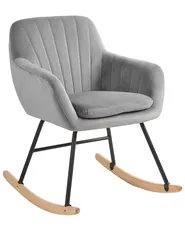 Rocking Chair LIARUM Velvet Grey_800203