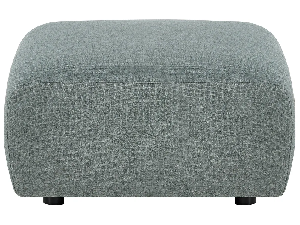 Modular Corner Sofa 5 Seater KIVVIK with Ottoman Fabric Green Left Hand_1047741