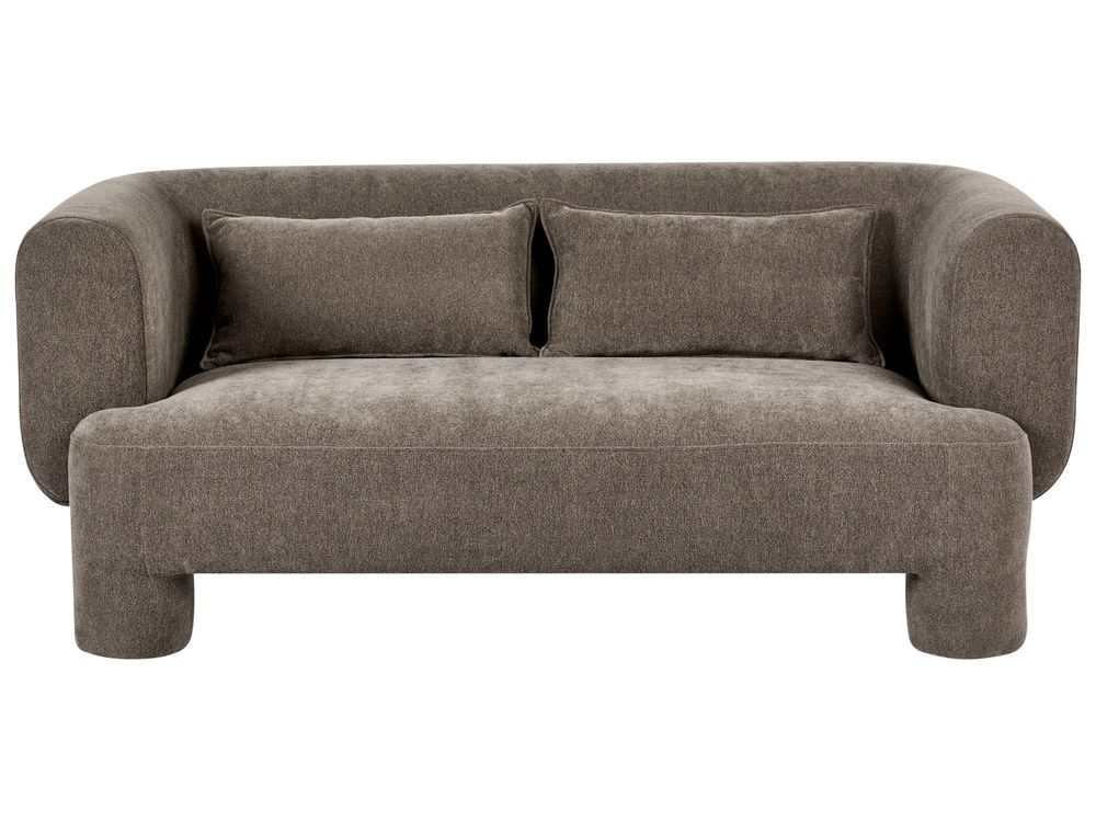Sofa 3-Sitzer HOGBO Stoff Braun