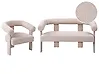 Sofa Set ILBRO Bouclé Hellbeige