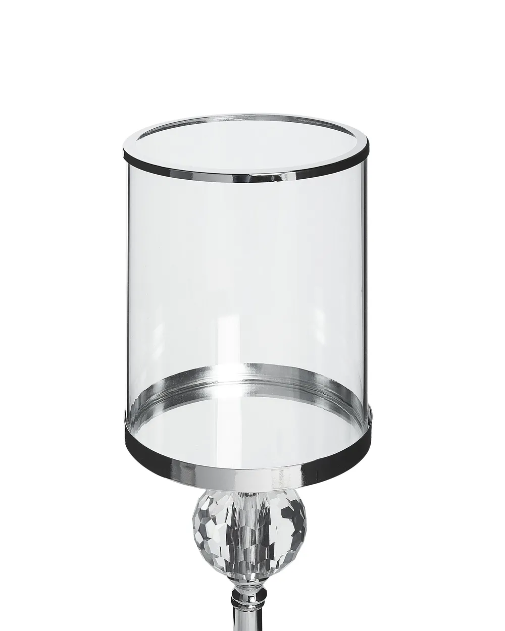 Kerzenständer COTUI 58 cm Glas Silber_790741