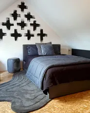 Bed met opbergruimte DREUX Kunstleer Donkergrijs 140 x 200 cm_1065297