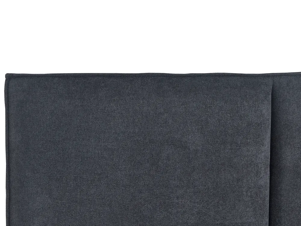 Bett mit Lattenrost Stoff IZERNORE 140 x 200 cm Dunkelgrau_863256