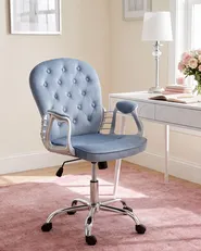 Desk Chair PRINCESS Velvet Light Blue_1102474
