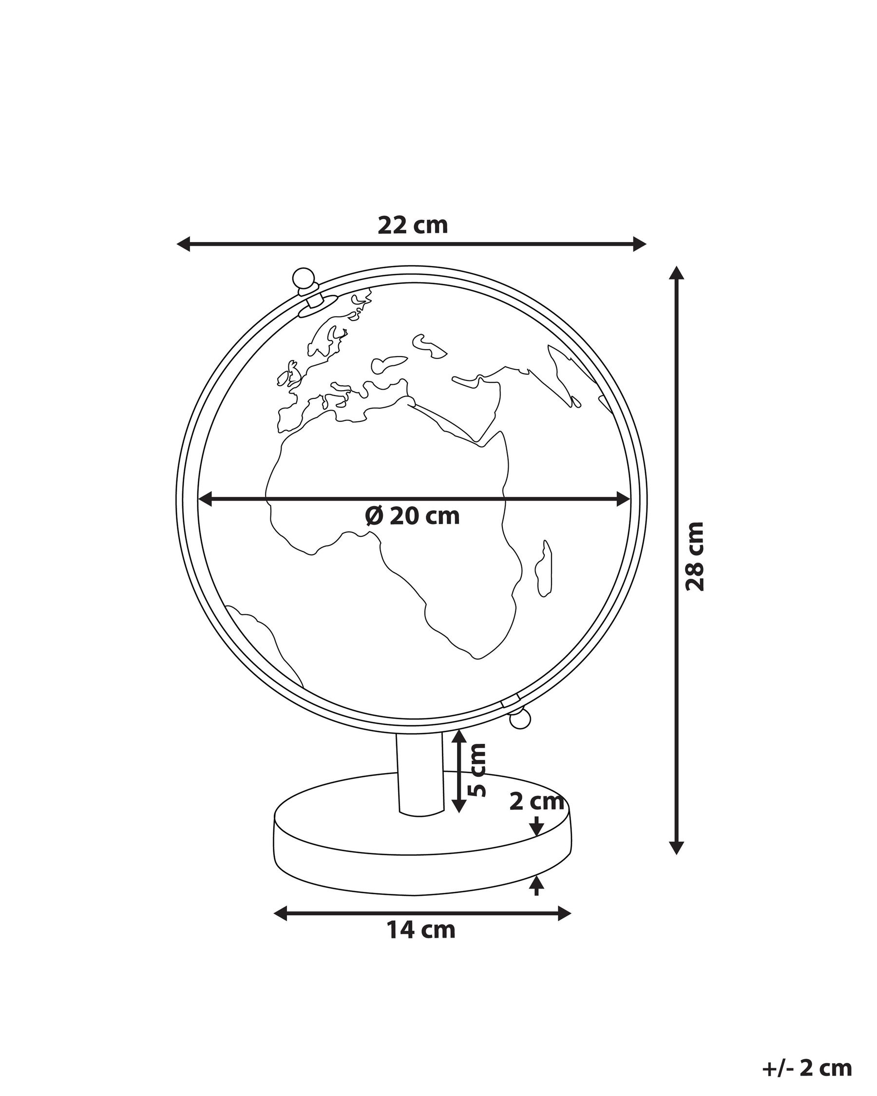 Globus CABOT 28 cm Rosa_785590