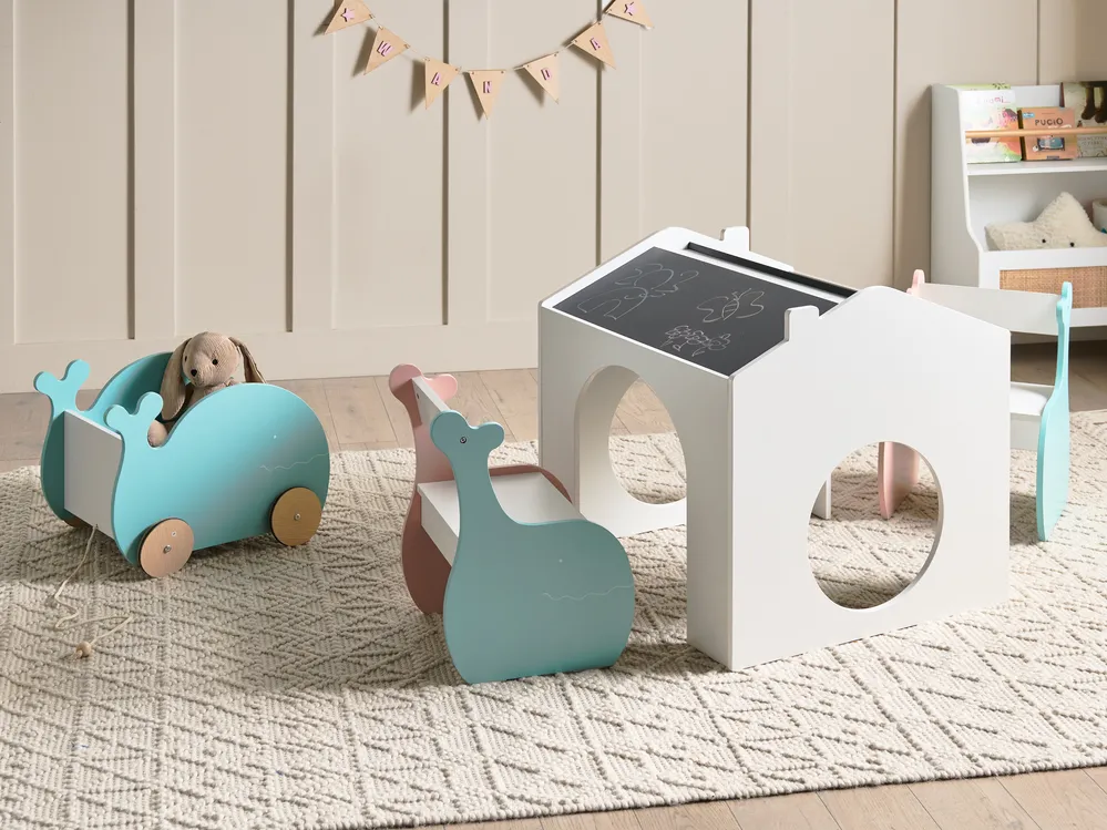 Kids Table with Chairs WOOLI Multicolour_1027867